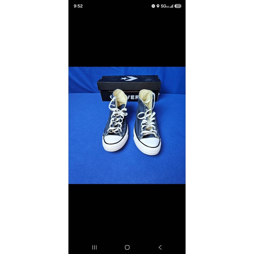 Converse Chuck Taylor All Star High Top Navy Blue Mens 9.5 Sneakers M9622 - Picture 1 of 6